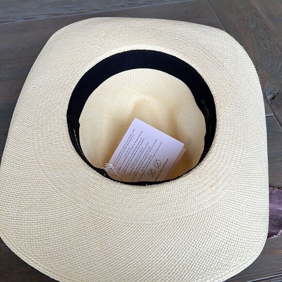 Anthropologie Tie-Dye Trimmed Straw Rancher - Picture 5 of 13